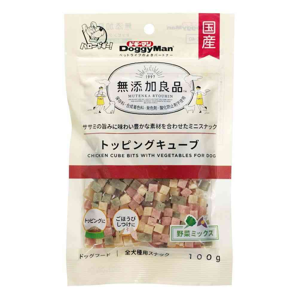ドギーマン 無添加良品 トッピングキューブ 野菜ミックス 100g - Image 3
