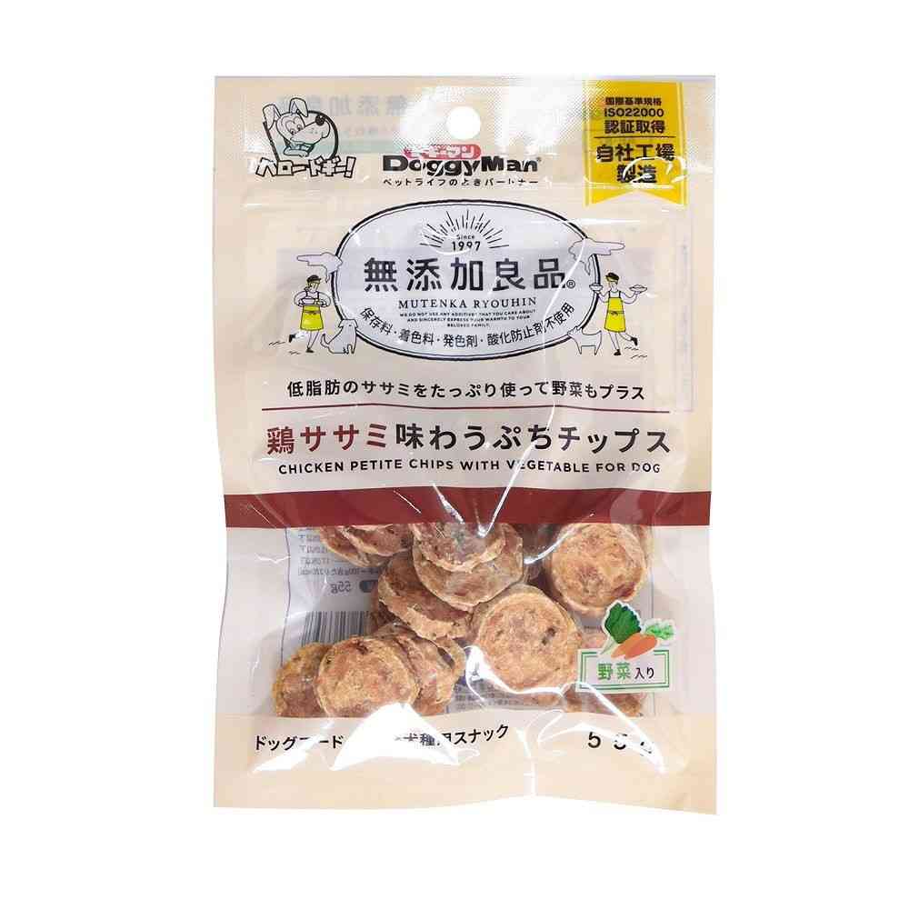 ドギーマン 無添加良品 鶏ササミ味わうぷちチップス 野菜入り 55g - Image 3