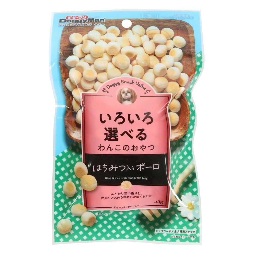 ドギーマンハヤシ ドギースナックバリュー はちみつ入りボーロ 55g - Image 3