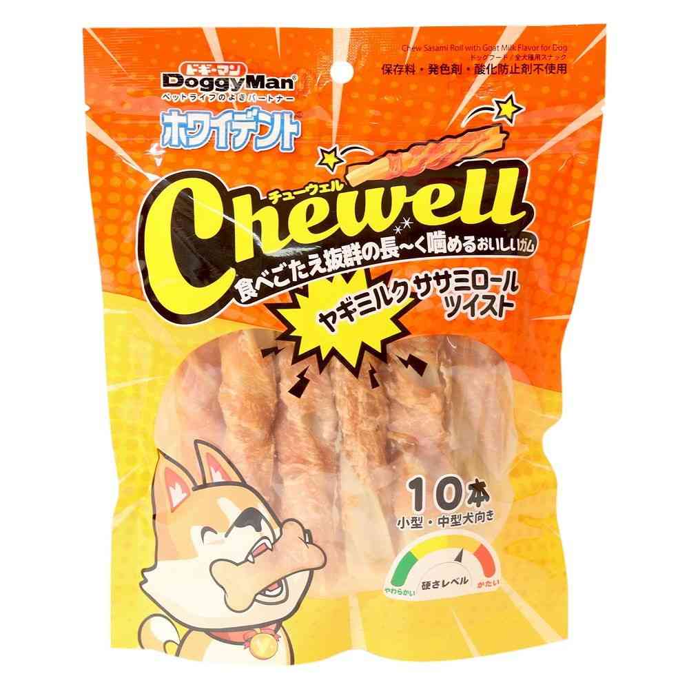 ドギーマン ホワイデント Chewell ヤギミルクササミロールツイスト 10本 - Image 3
