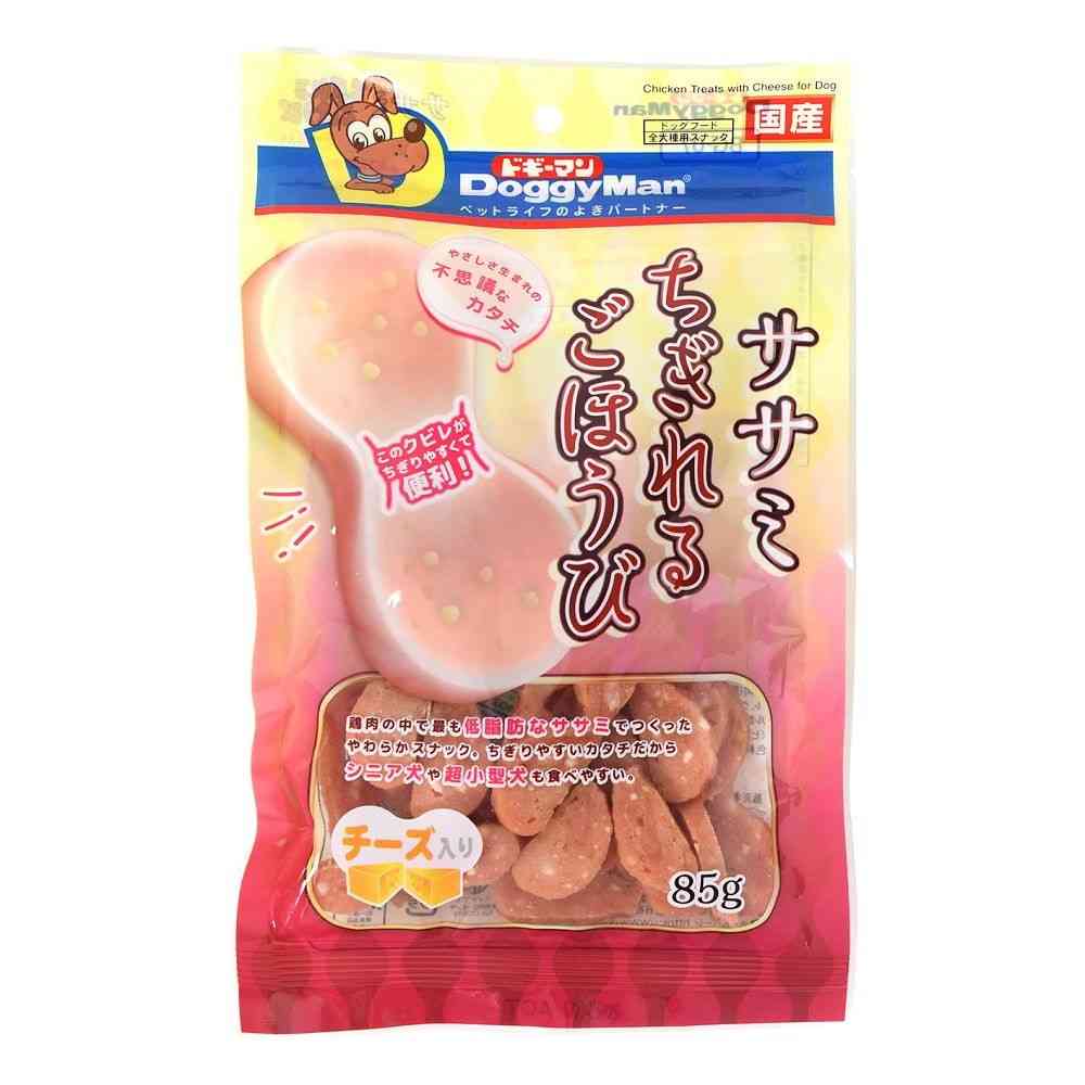 ドギーマン ササミちぎれるごほうび チーズ入り 85g - Image 3