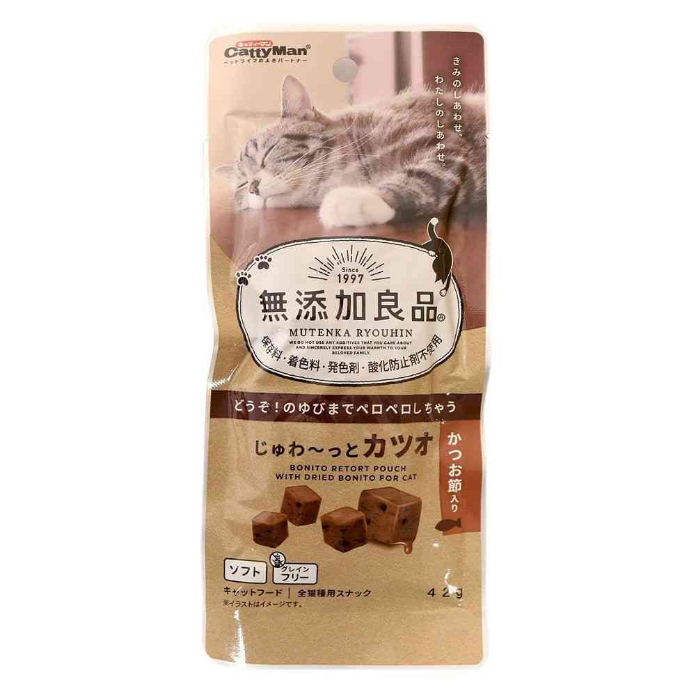 キャティーマン 無添加良品 じゅわ～っとカツオ かつお節入り 42g - Image 3