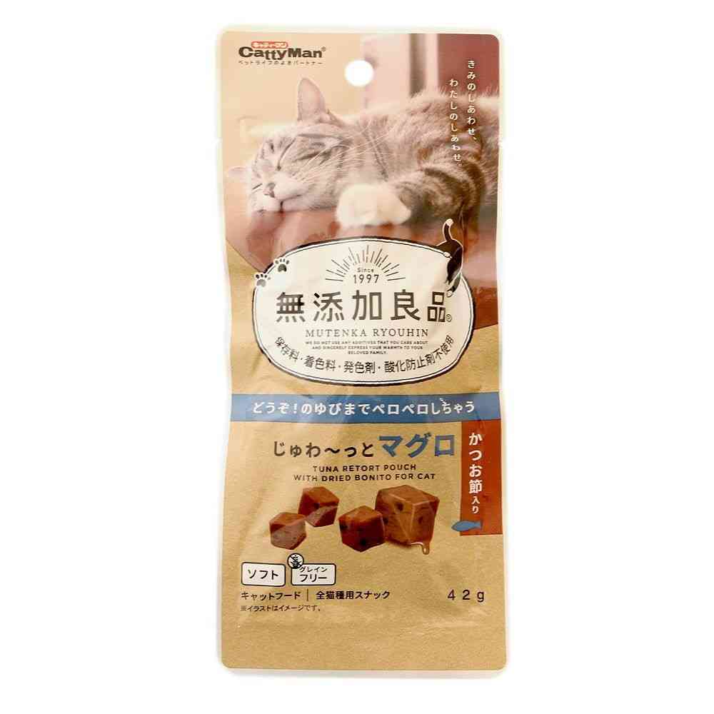 キャティーマン 無添加良品 じゅわ～っとマグロ かつお節入り 42g - Image 3