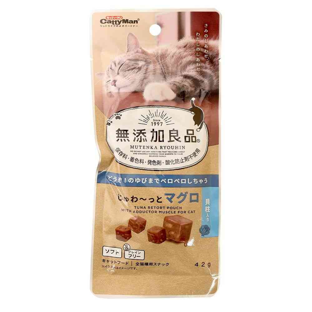 キャティーマン 無添加良品 じゅわ～っとマグロ 貝柱入り 42g - Image 3