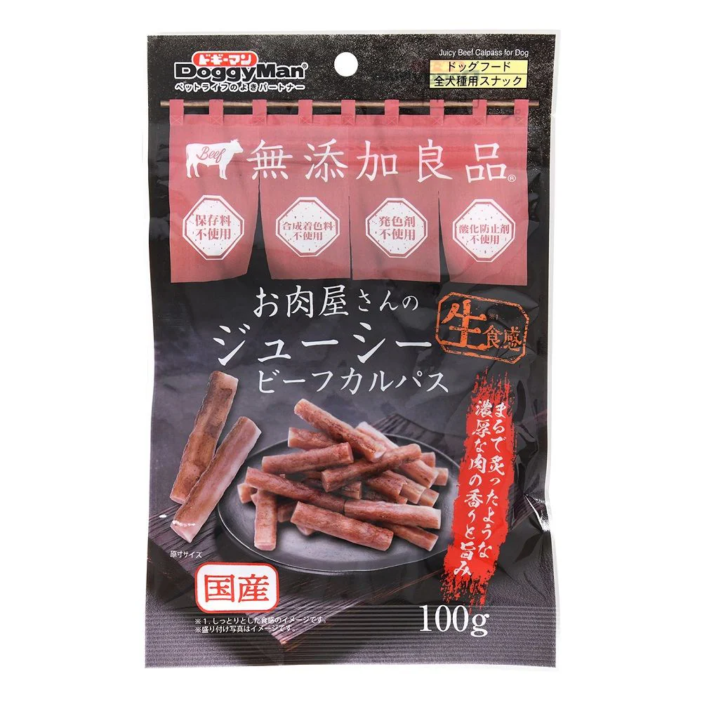 ドギーマン お肉屋さんのジューシービーフカルパス 100g