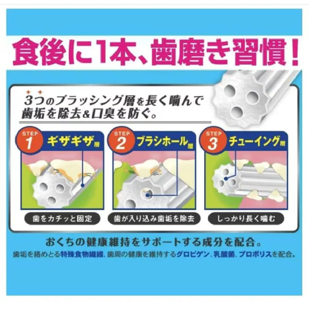 ドギーマン ホワイデント長持ち歯みがきギザ棒ガムS 21本 - Image 6