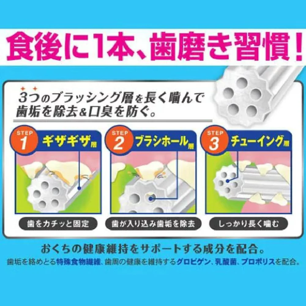 ドギーマン ホワイデント長持ち歯みがきギザ棒ガムL 13本 - Image 8