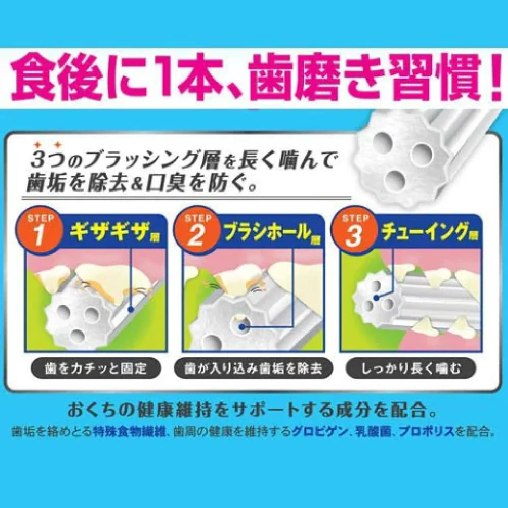 ドギーマン ホワイデント歯みがきやわらかギザ棒ガム 21本 - Image 8