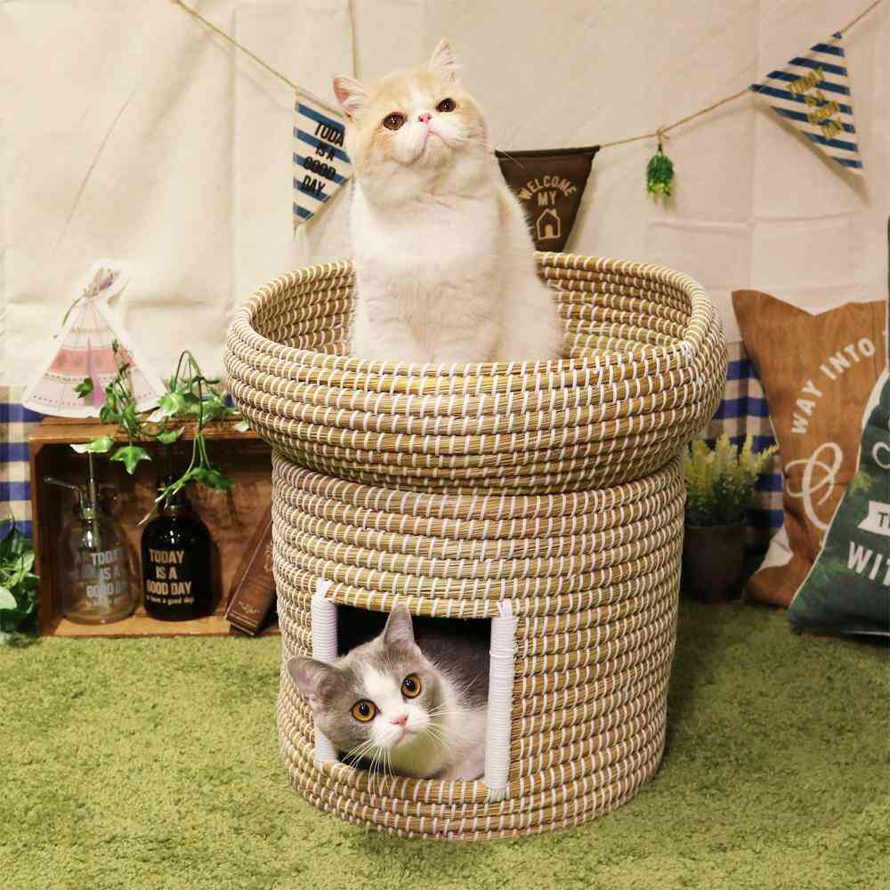 にゃんこのちぐらシリーズ なかよし2段ちぐら 夢 【直送品】 返品・キャンセル・他商品と同時購入は不可 - Image 4