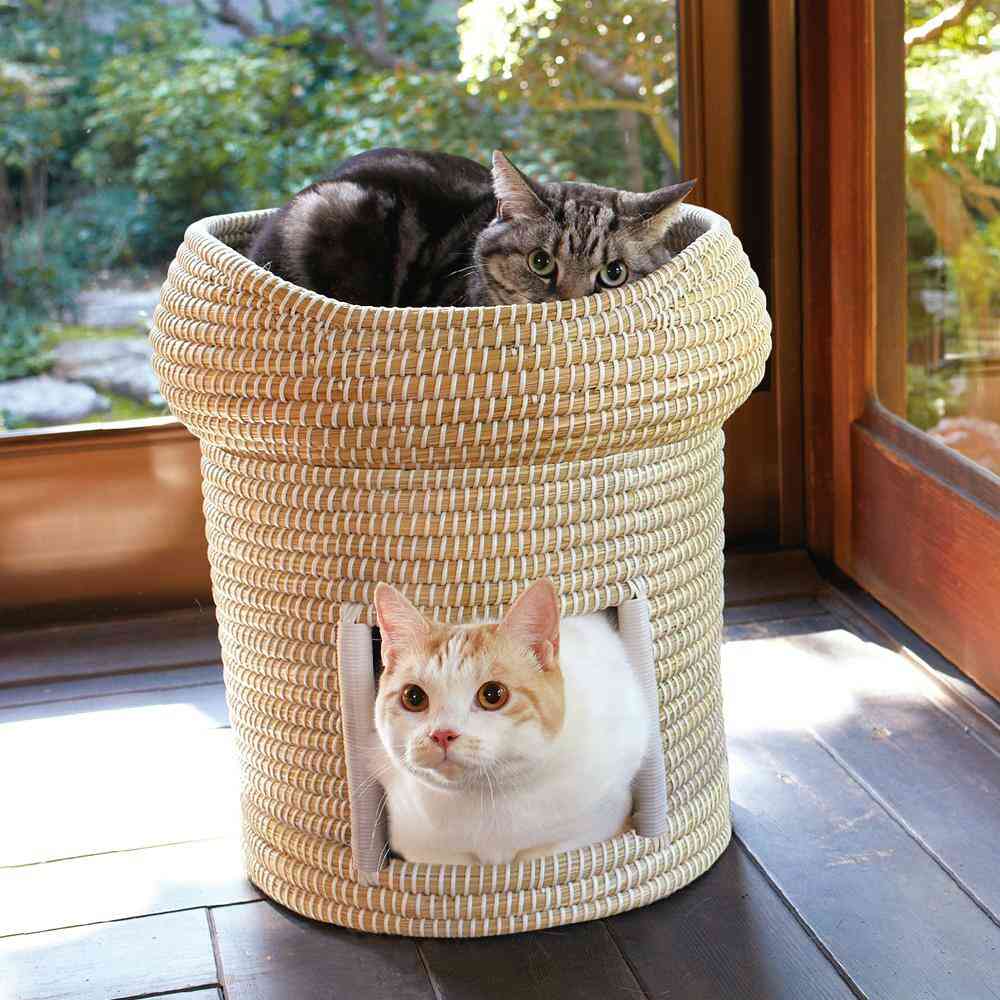 にゃんこのちぐらシリーズ なかよし2段ちぐら 夢 【直送品】 返品・キャンセル・他商品と同時購入は不可 - Image 5