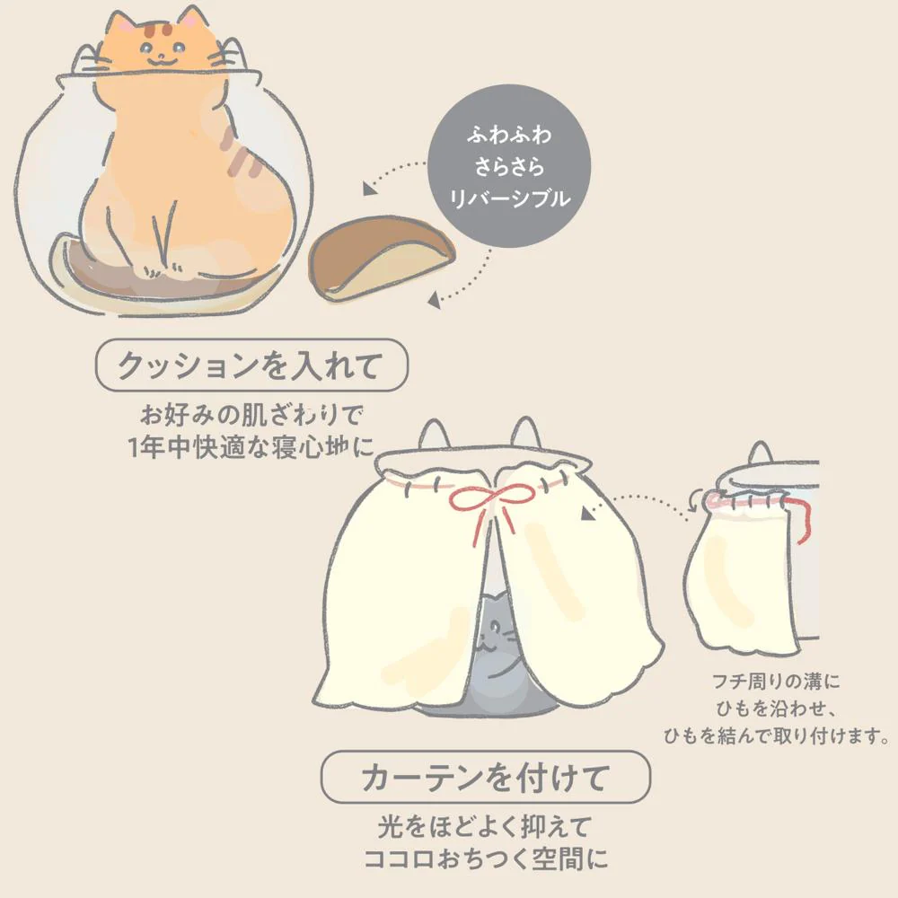 にゃんこの金魚鉢M 【直送品】 返品・キャンセル・他商品と同時購入は不可 - Image 3