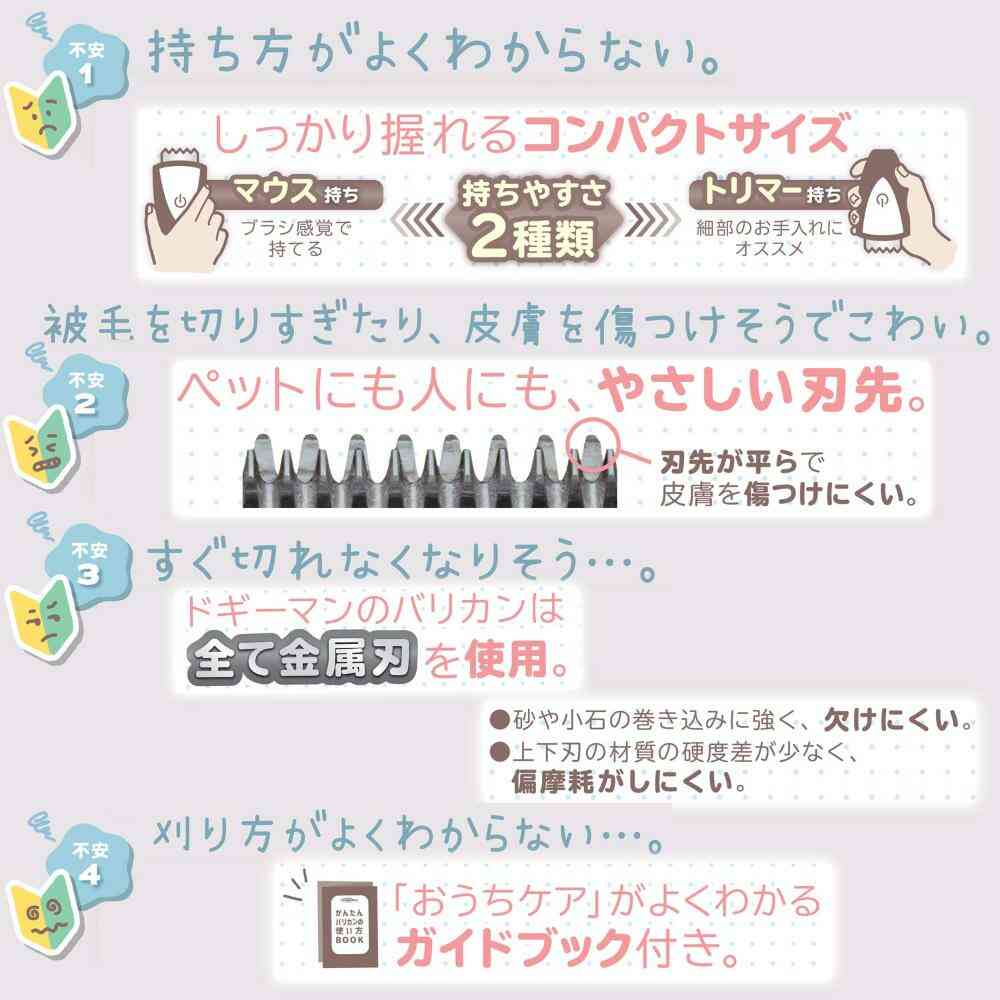 ホームバーバー ペットに使いやすい回転バリカン 【直送品】 返品・キャンセル・他商品と同時購入は不可 - Image 5