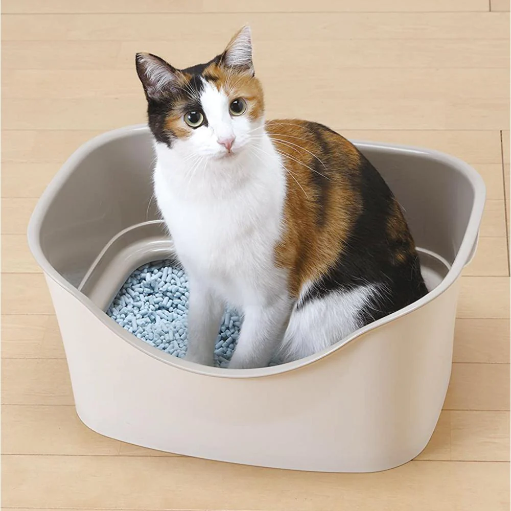 ラクラク猫トイレ Wブロック アイボリー 【直送品】 返品・キャンセル・他商品と同時購入は不可 - Image 2