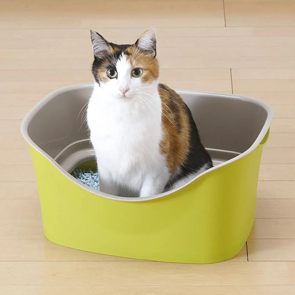 ラクラク猫トイレ Wブロック ピスタチオグリーン 【直送品】 返品・キャンセル・他商品と同時購入は不可 - Image 2