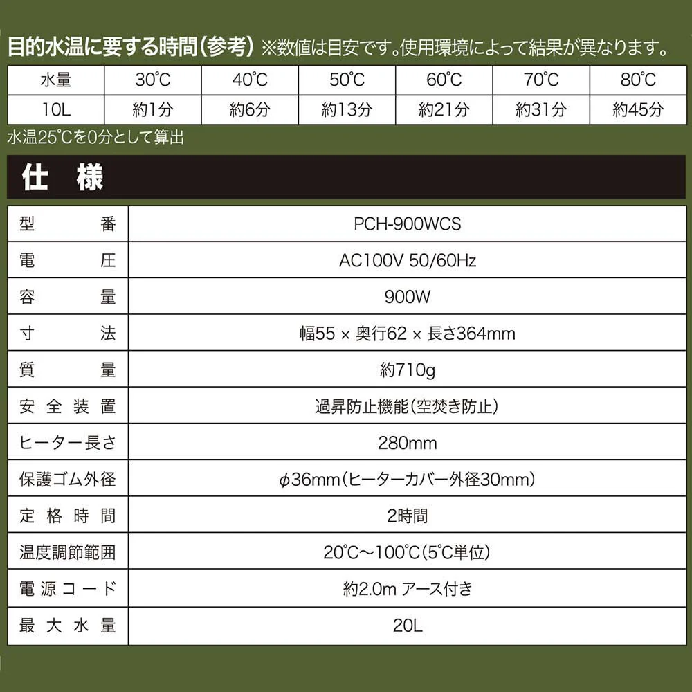 パネルコントロールヒーターS PCH-900WCS 【直送品】 返品・キャンセル・他商品と同時購入は不可 - Image 10