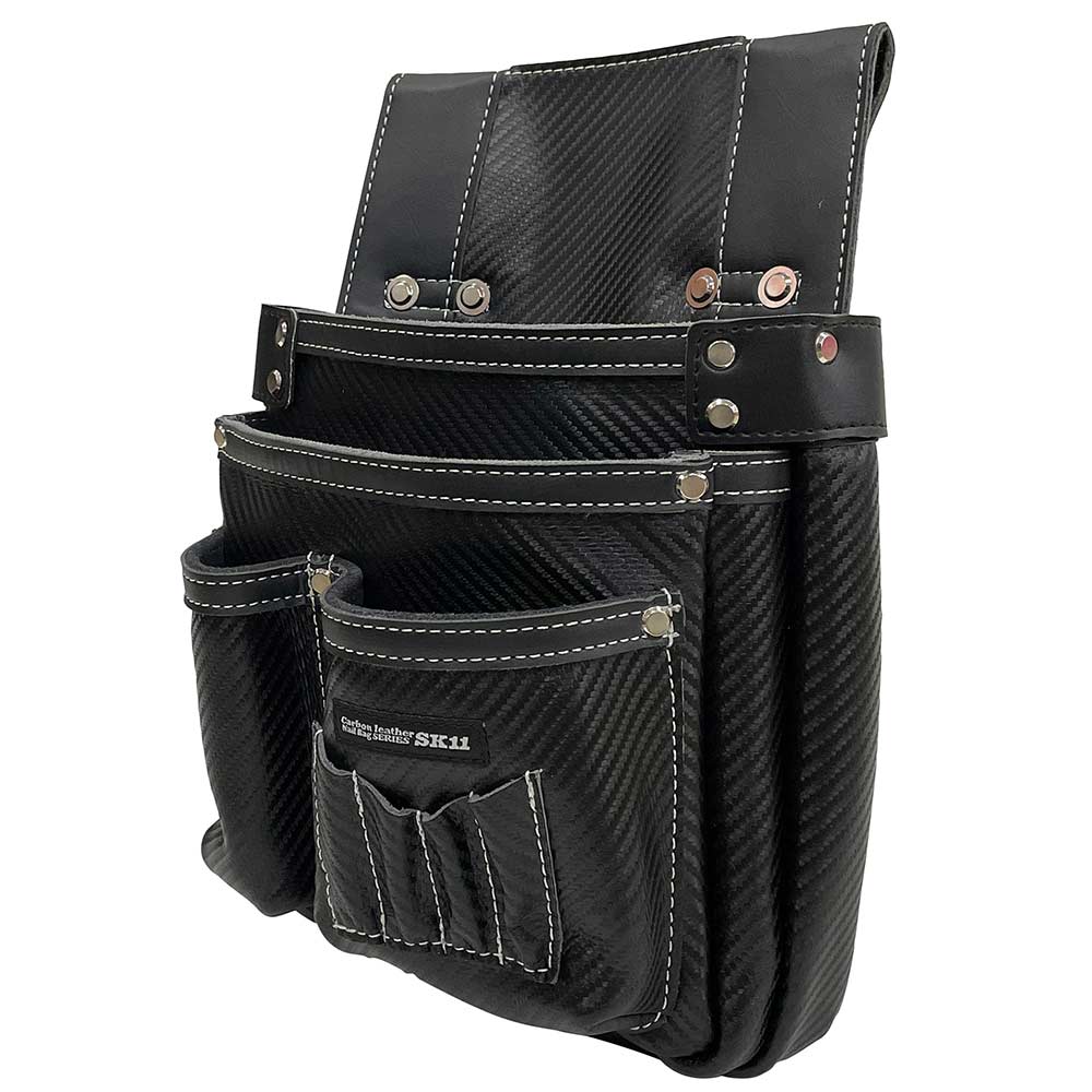 カーボンレザー釘袋 SK-CLK-BPブラック 【直送品】 返品・キャンセル・他商品と同時購入は不可 - Image 6