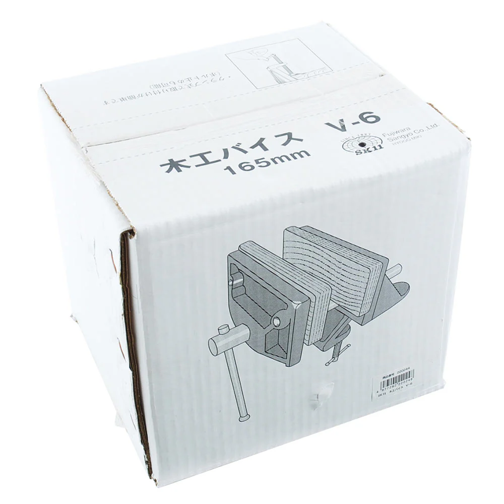 木工バイス 165mm V-6 【直送品】 返品・キャンセル・他商品と同時購入は不可 - Image 2