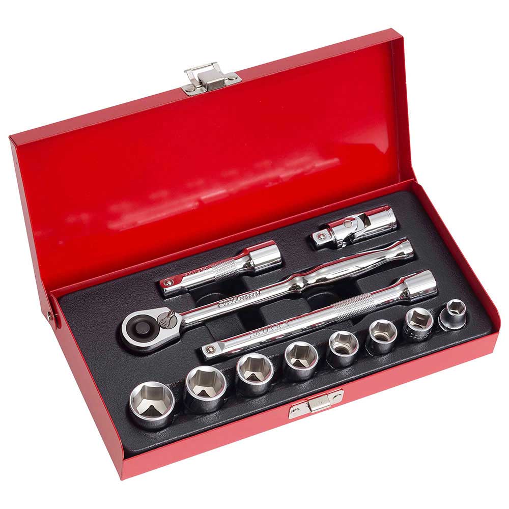 3/8ソケットレンチセット TS-312M 12PCS 【直送品】 返品・キャンセル・他商品と同時購入は不可