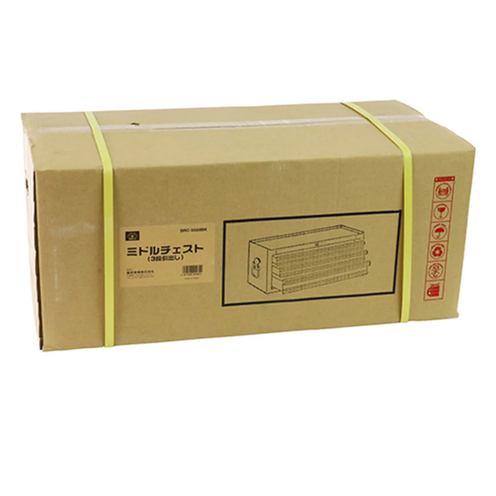 ミドルチェスト(3段引出し) SRC-3030BK 【直送品】 返品・キャンセル・他商品と同時購入は不可 - Image 2