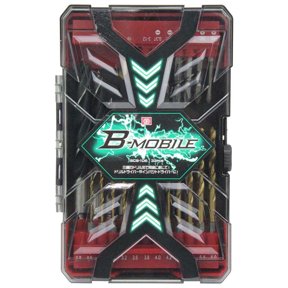 B-Mドリルセット32Pcs SCS-106 【直送品】 返品・キャンセル・他商品と同時購入は不可 - Image 2