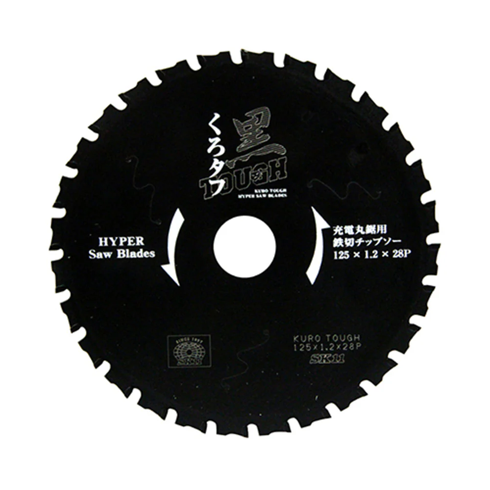 黒タフ 充電用鉄切チップソー 125x1.2x28P 【直送品】 返品・キャンセル・他商品と同時購入は不可