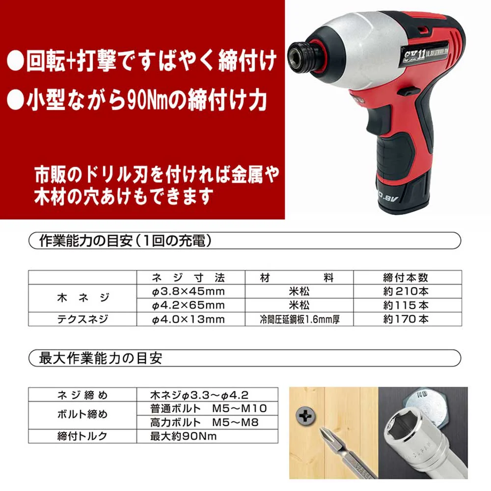 10.8VインパクトDV SID-108V-15RLS 【直送品】 返品・キャンセル・他商品と同時購入は不可 - Image 3