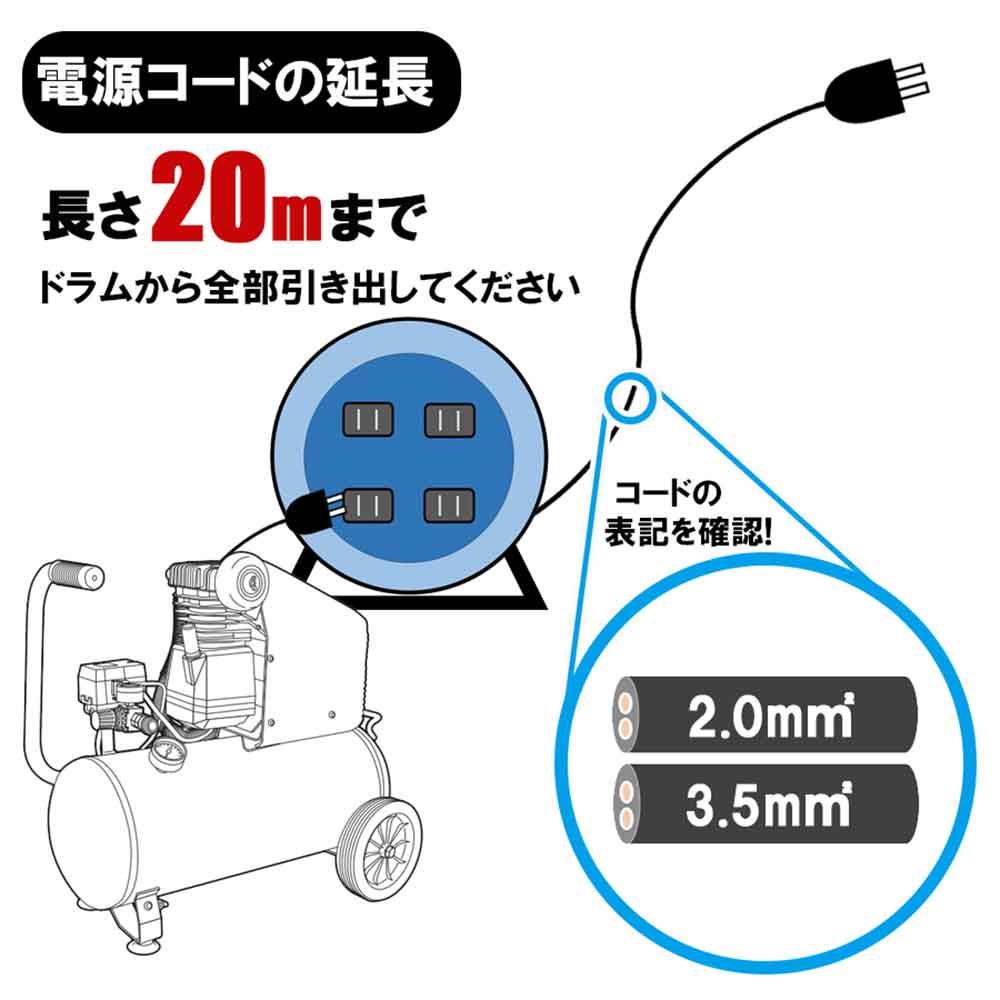 エアコンプレッサSW-102 SW-L20MPF-01 【直送品】 返品・キャンセル・他商品と同時購入は不可 - Image 11