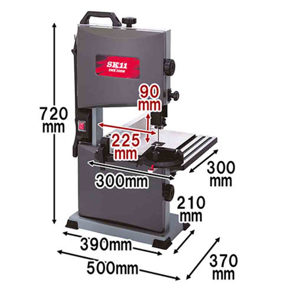 木工用バンドソー SWB-300W 【直送品】 返品・キャンセル・他商品と同時購入は不可 - Image 11