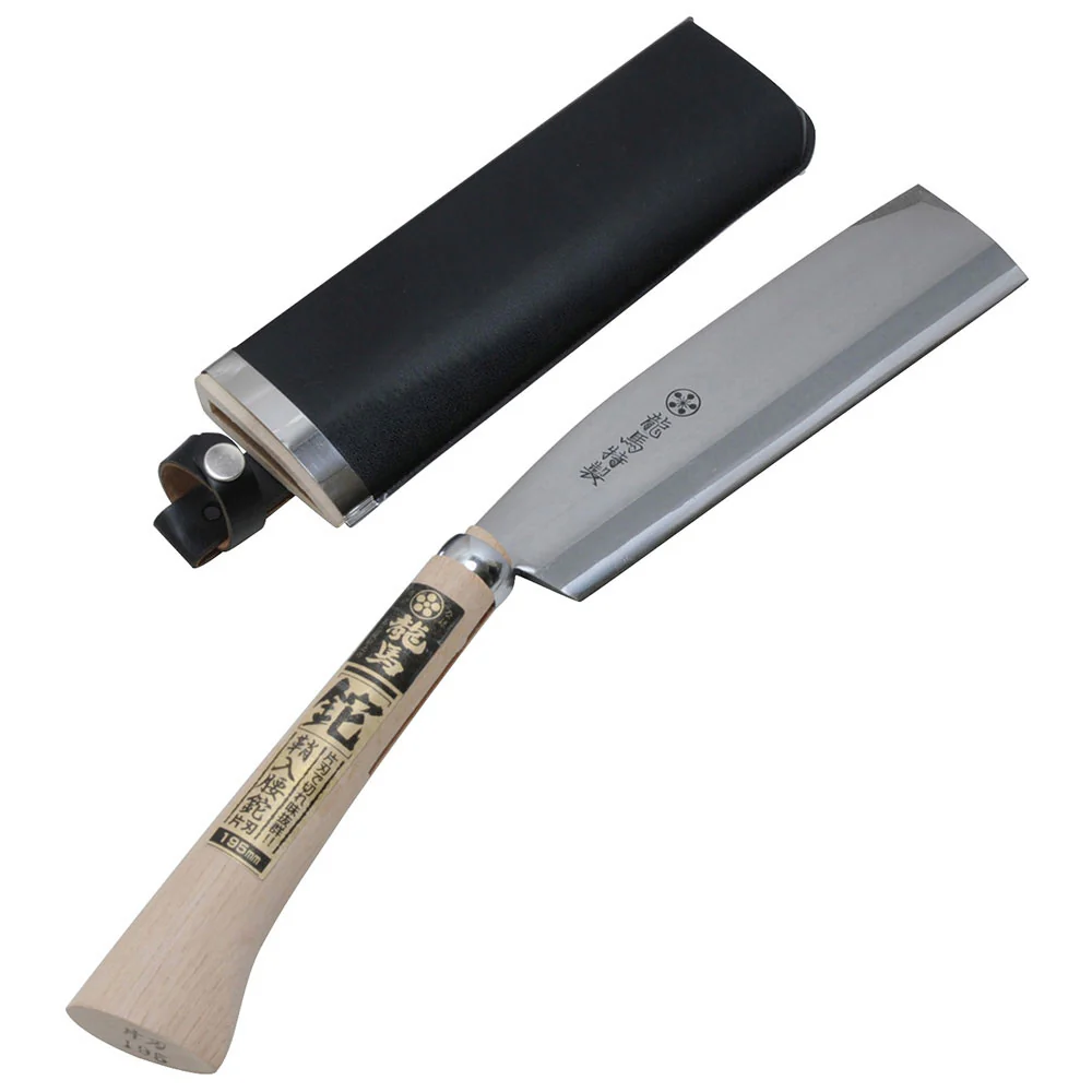 鞘入腰鉈 片刃 195MM 【直送品】 返品・キャンセル・他商品と同時購入は不可