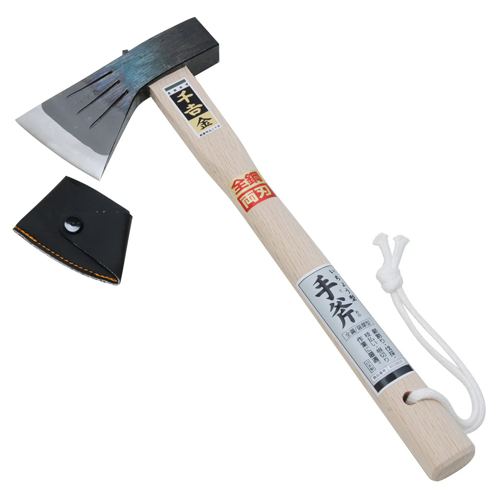 いちょう型手斧 全鋼 薩摩型 【直送品】 返品・キャンセル・他商品と同時購入は不可