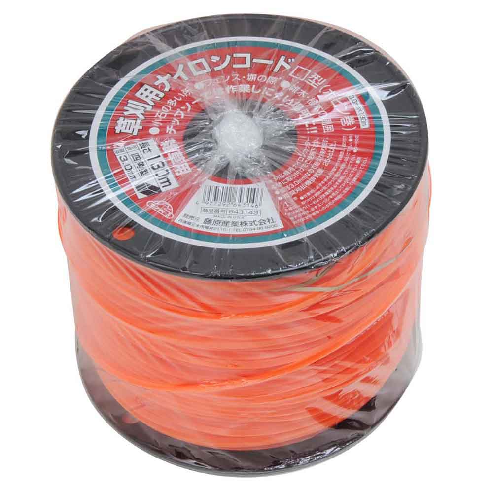 ナイロンコード□型 ボビン巻 3.0MMX130M 【直送品】 返品・キャンセル・他商品と同時購入は不可 - Image 2