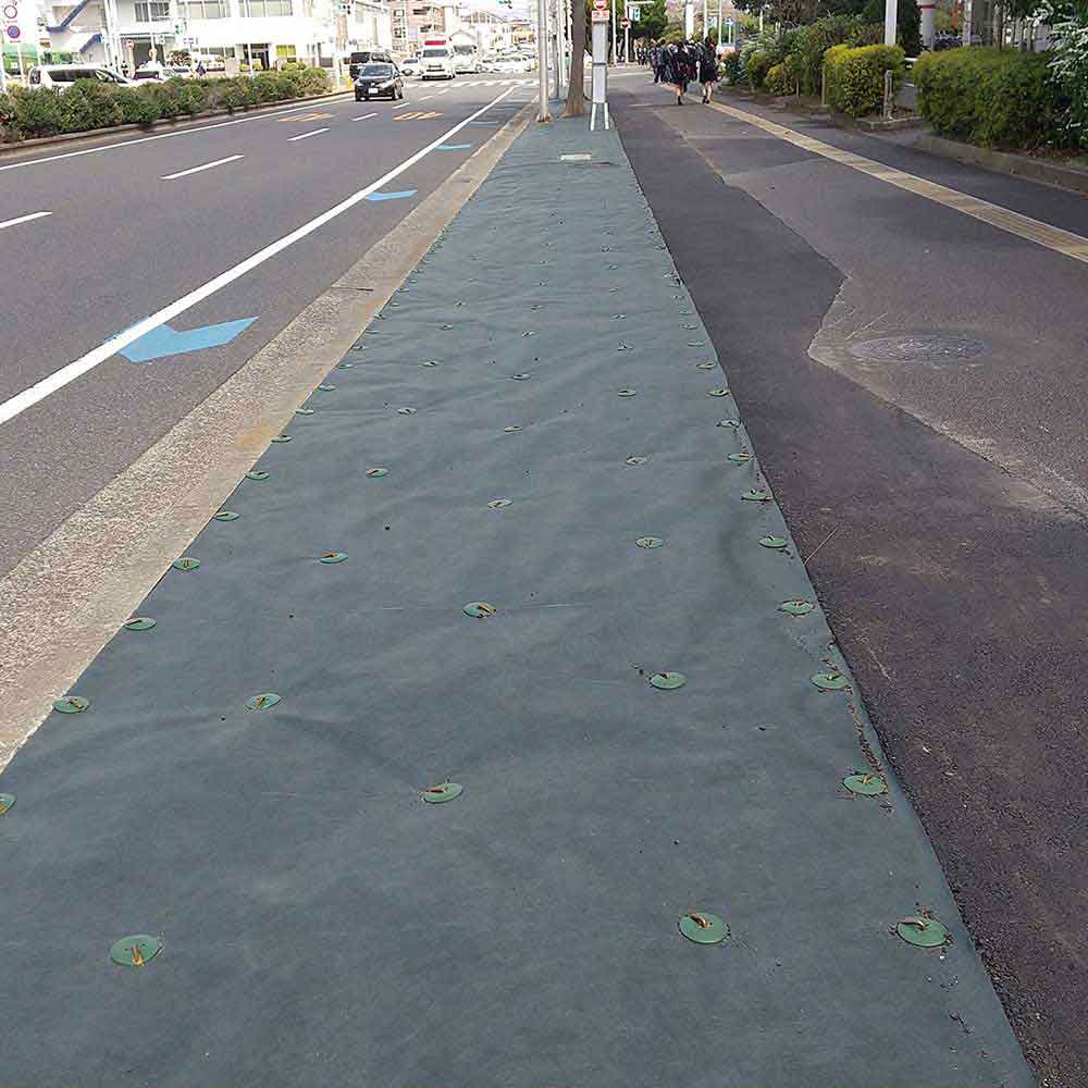 高密度不織布防草シート 無緑 1X20M 【直送品】 返品・キャンセル・他商品と同時購入は不可 - Image 5
