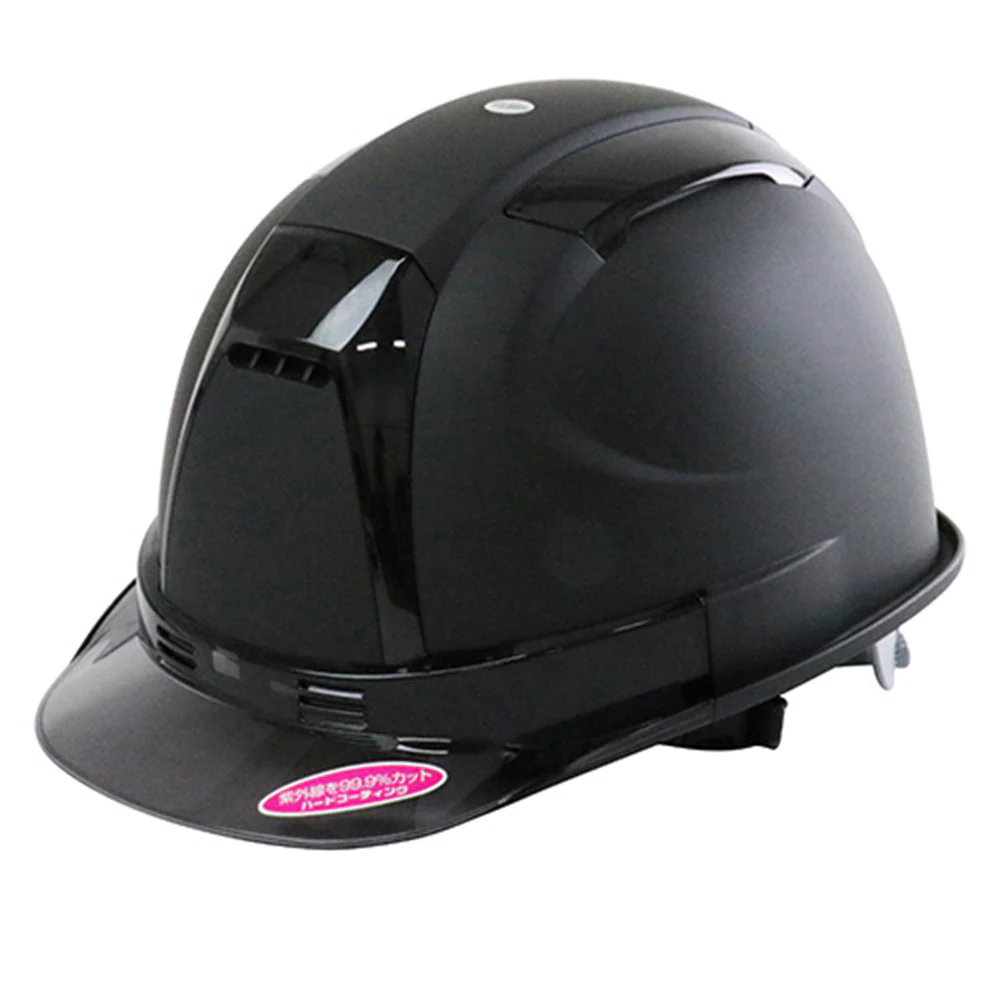 マット塗装ヘルメット黒 NO.390F-OT-SS 【直送品】 返品・キャンセル・他商品と同時購入は不可
