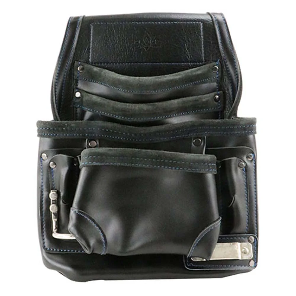 本革腰釘袋3段 DVC-KZ28 【直送品】 返品・キャンセル・他商品と同時購入は不可