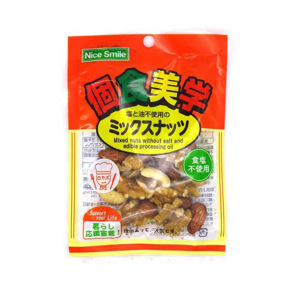 ◆エヌエス ホクセイ食産 個食美学 塩と油不使用のミックスナッツ 27g - Image 3