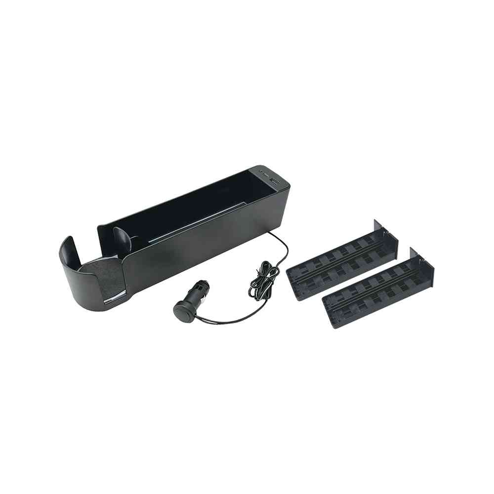 槌屋ヤック シートサイドポケットレインボーUSB＋Type-C PF412 - Image 2