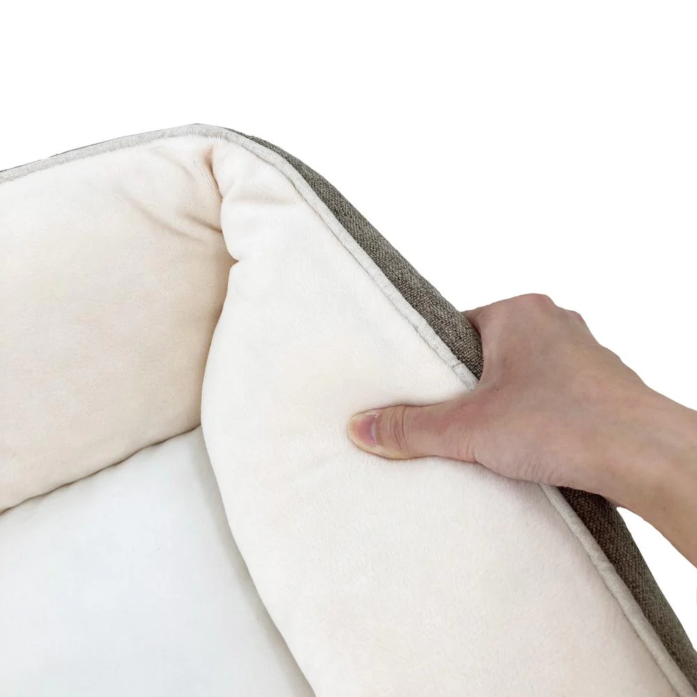 Homey オールシーズンスクエアベッド S ブラウン 【直送品】 返品・キャンセル・他商品と同時購入は不可 - Image 3