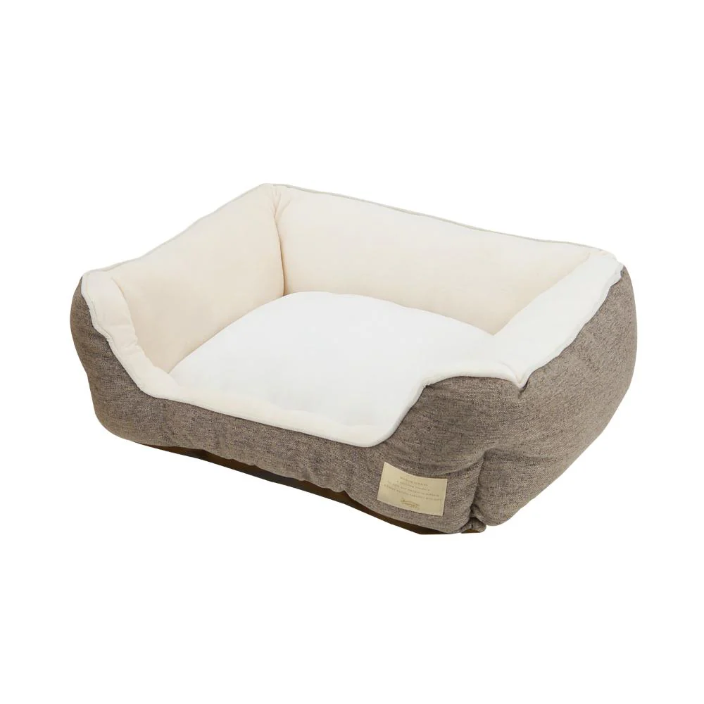 Homey オールシーズンスクエアベッド M ブラウン 【直送品】 返品・キャンセル・他商品と同時購入は不可
