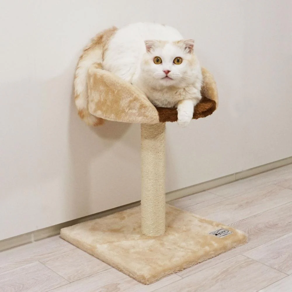 ねこがくれ ねこちゃん大好き爪とぎ キャットタワー スタンド 【直送品】 返品・キャンセル・他商品と同時購入は不可 - Image 6