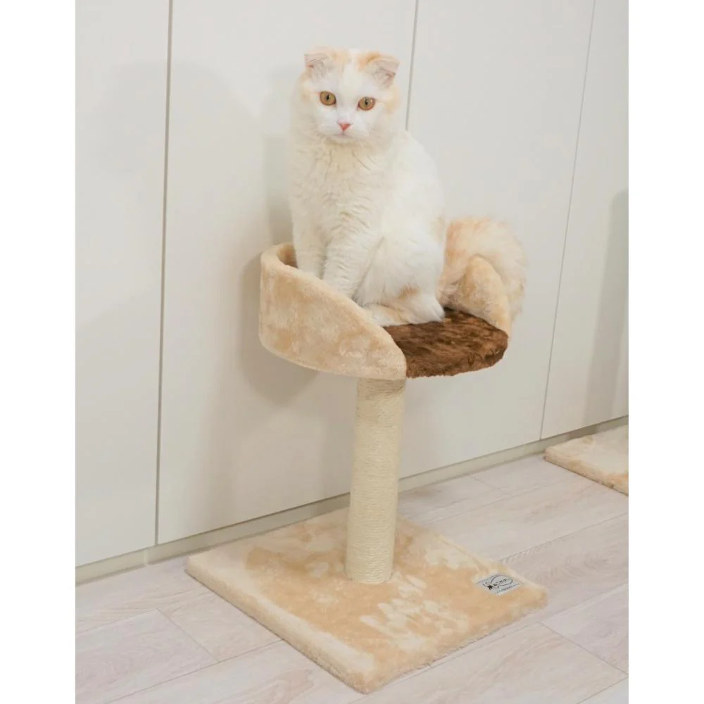 ねこがくれ ねこちゃん大好き爪とぎ キャットタワー スタンド 【直送品】 返品・キャンセル・他商品と同時購入は不可 - Image 7