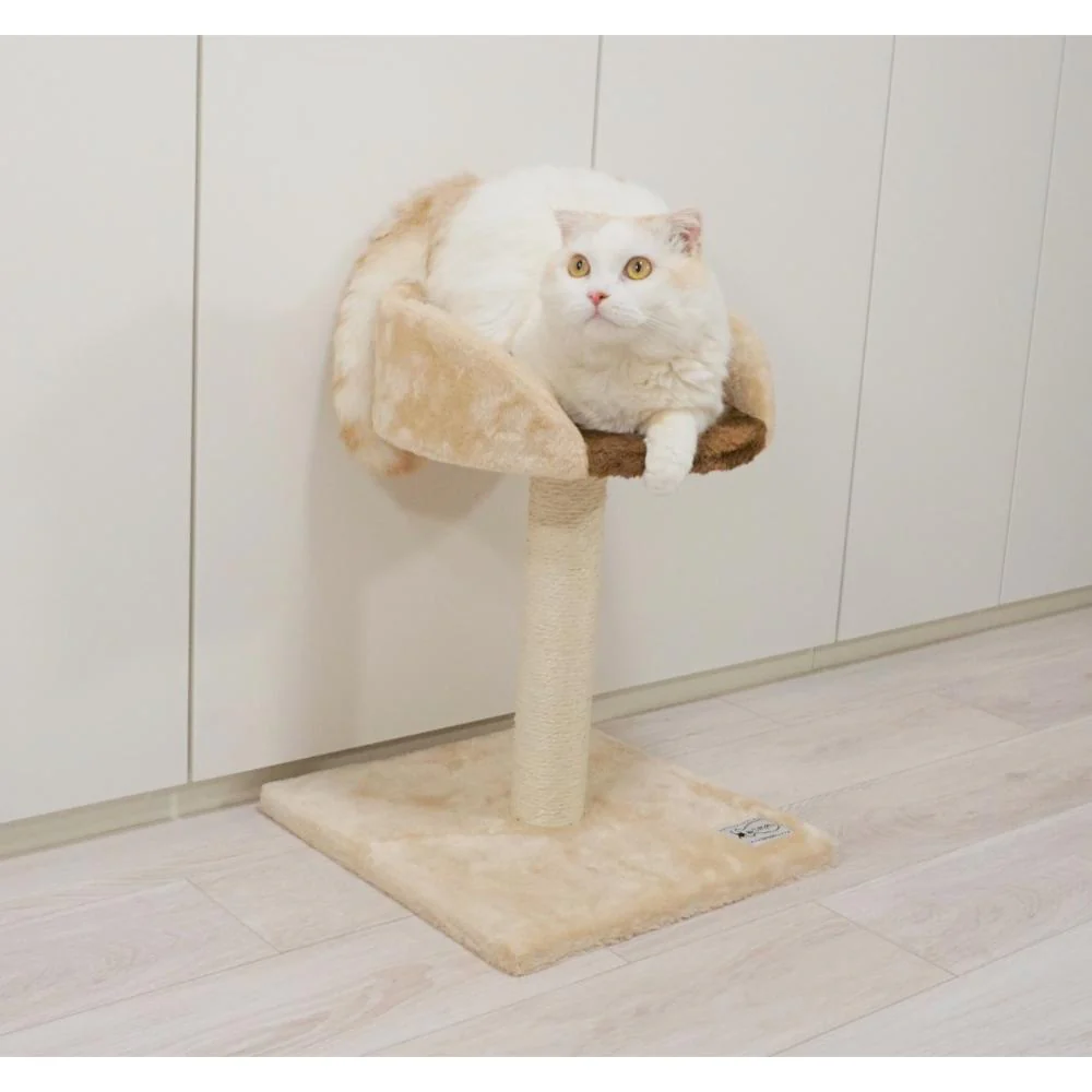 ねこがくれ ねこちゃん大好き爪とぎ キャットタワー スタンド 【直送品】 返品・キャンセル・他商品と同時購入は不可 - Image 9