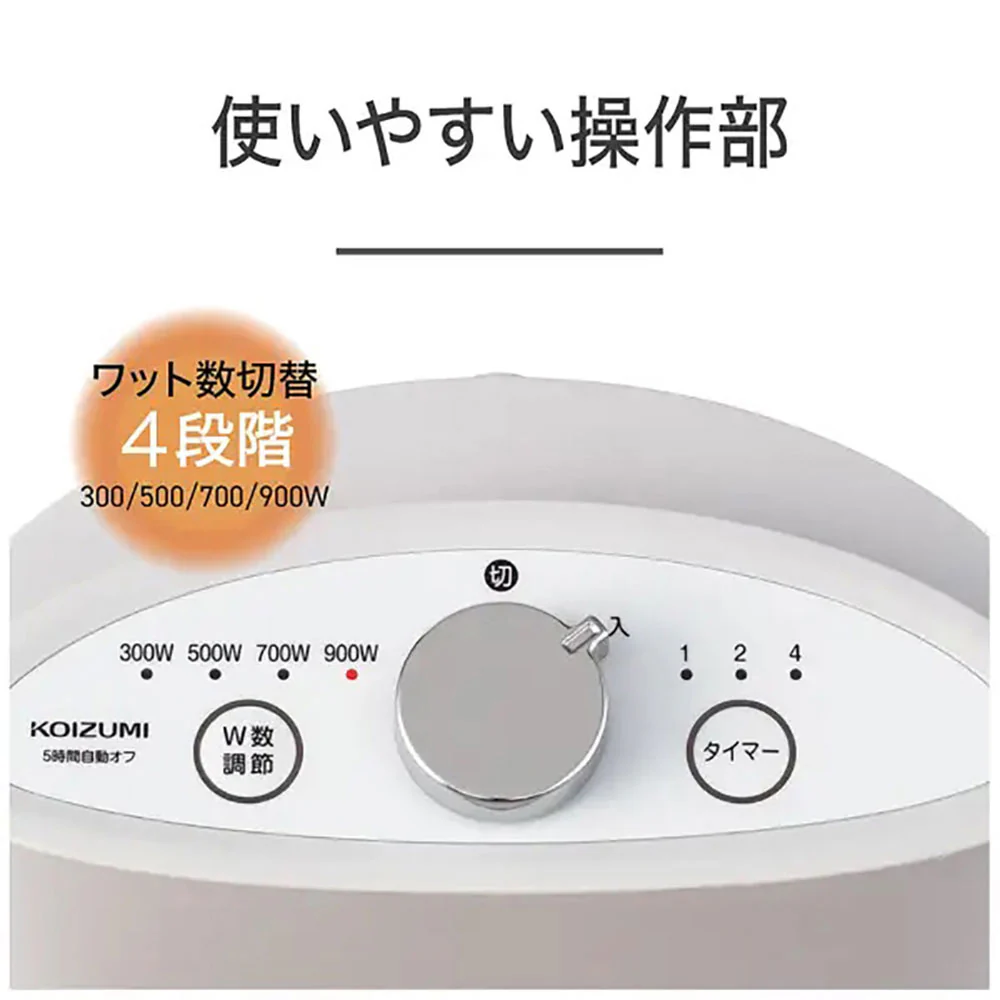 カーボンヒーター 遠赤電気ストーブ KKH0952W 【直送品】 返品・キャンセル・他商品と同時購入は不可 - Image 3