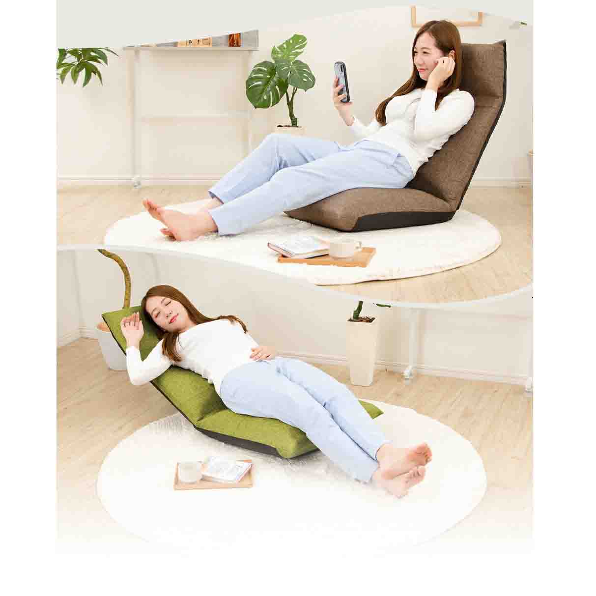 日本製 ヘッドリクPコイル座椅子 NECK ダリアンブラウン 【直送品】 返品・キャンセル・他商品と同時購入は不可 - Image 3