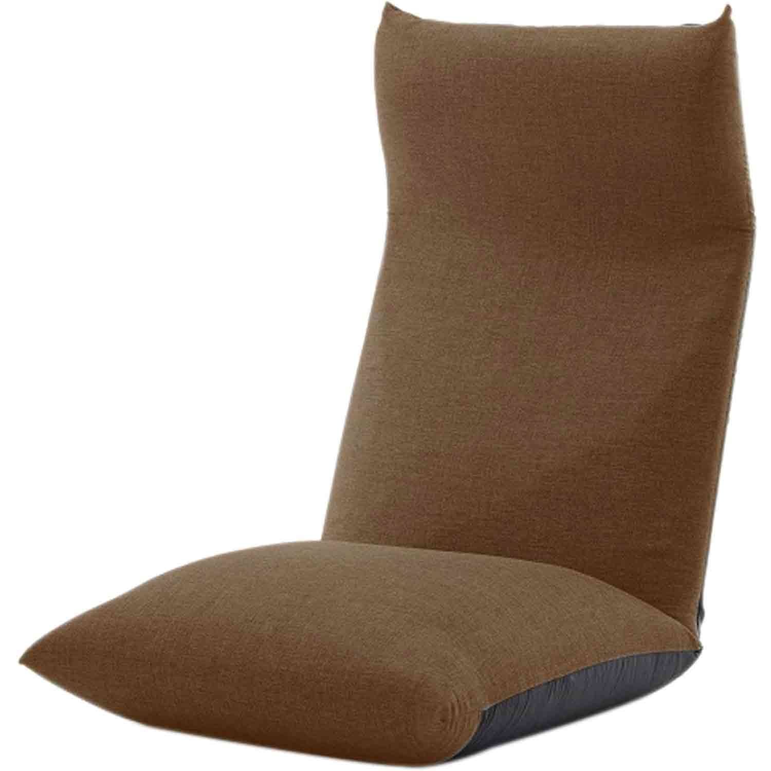 日本製 ヘッドリクPコイル座椅子 NECK タスクブラウン 【直送品】 返品・キャンセル・他商品と同時購入は不可