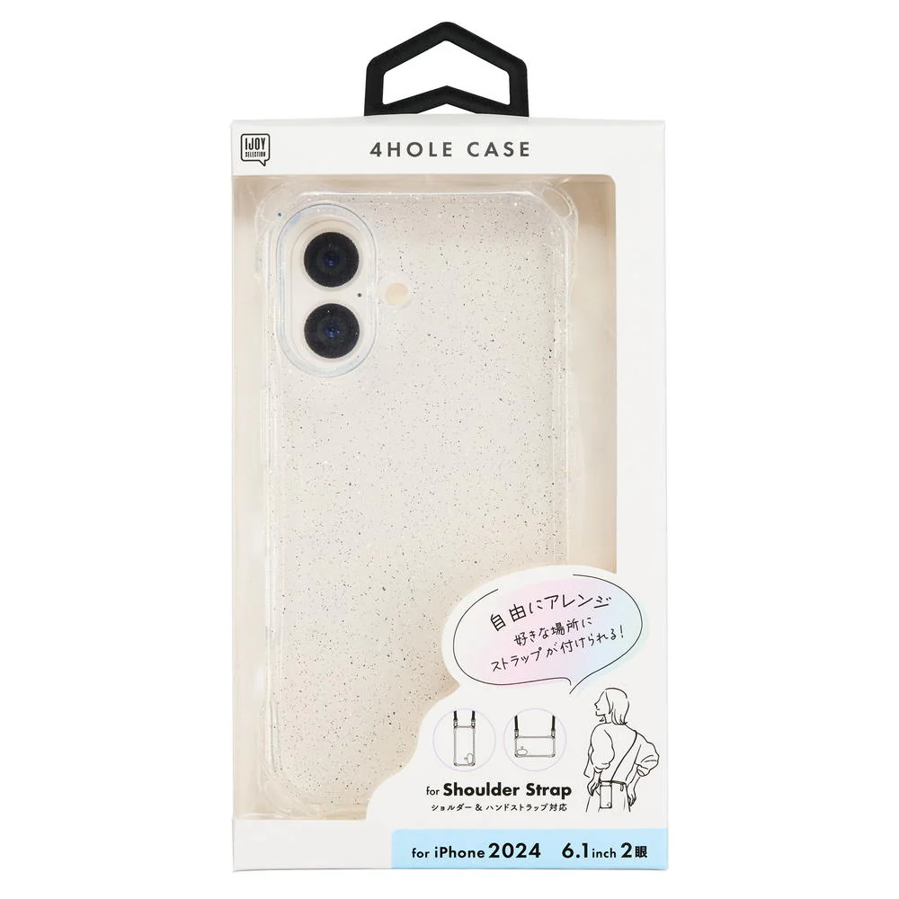 サンクレスト iPhone16 4ホールケース クリアラメ i38FiJS02 - Image 2
