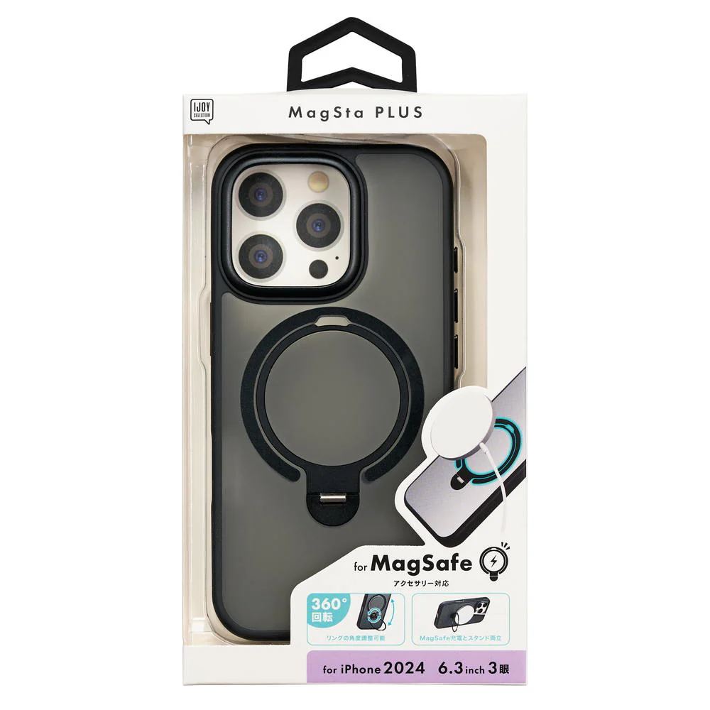 サンクレスト iPhone16 Pro MagStaPLUSケース ブラック i38RiJS04 - Image 2