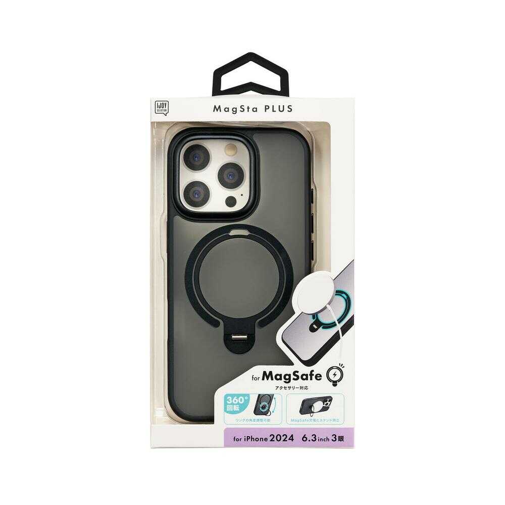 サンクレスト iPhone16 Pro MagStaPLUSケース ブラック i38RiJS04 - Image 4