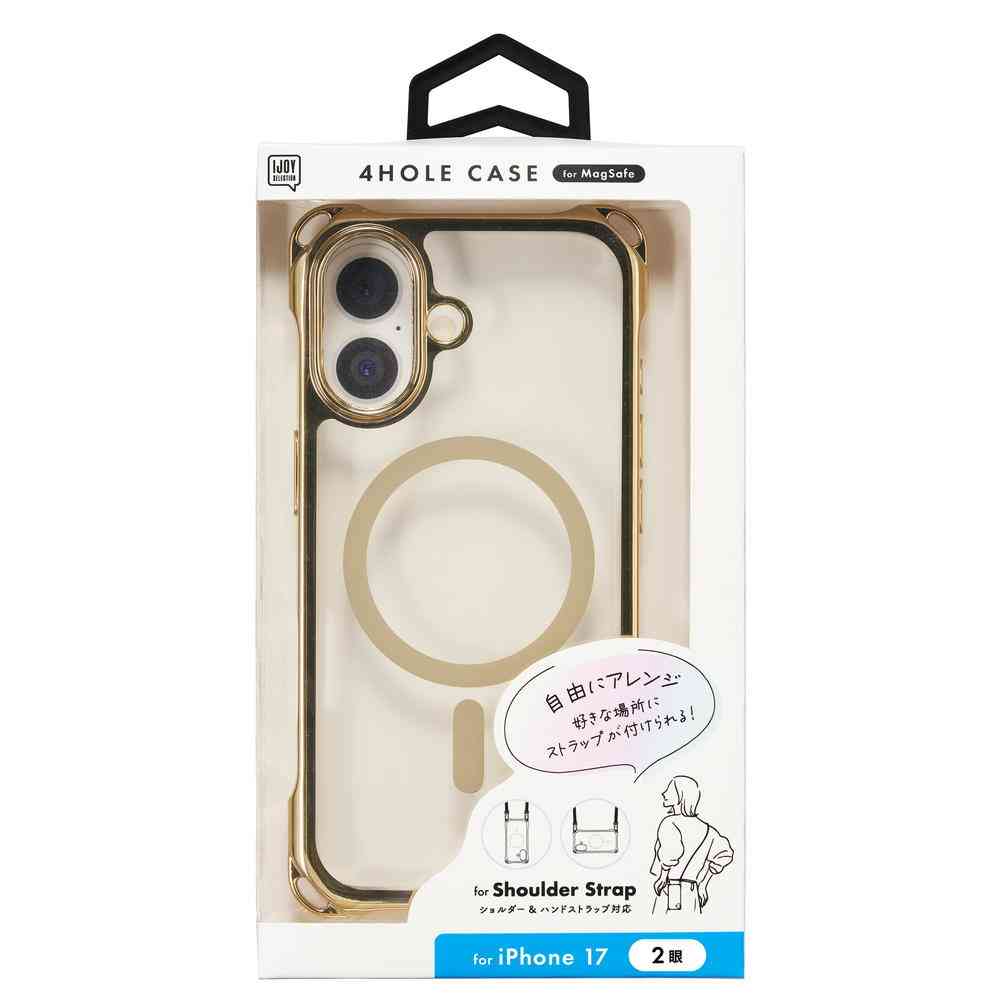 サンクレスト 4ホールケース MagSafe対応 メタリックゴールド for iPhone17 - Image 3