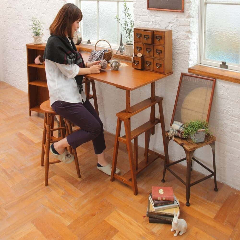 スツール ハイスツール オマージュ HMS-2667BR 【直送品】 返品・キャンセル・他商品と同時購入は不可 - Image 3
