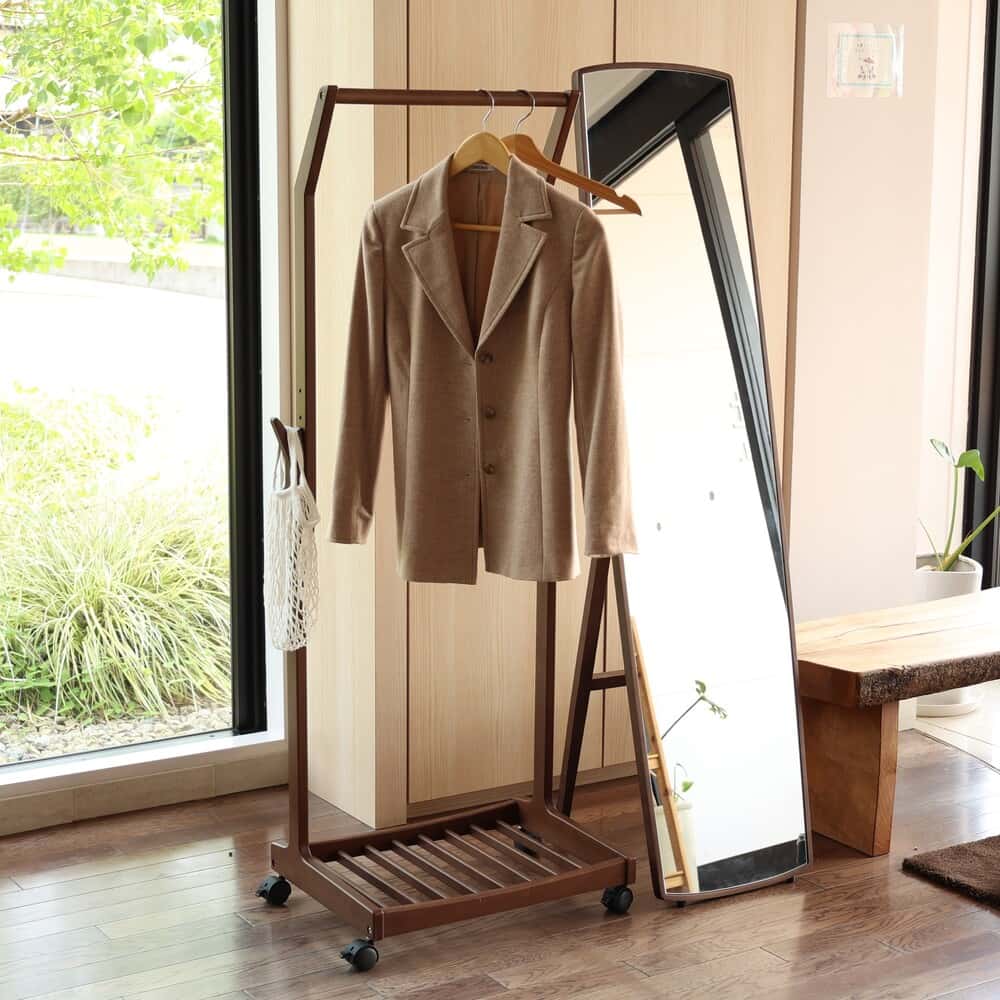 洋服掛け ハンガーラック フィン ILH-3665BR 【直送品】 返品・キャンセル・他商品と同時購入は不可 - Image 7